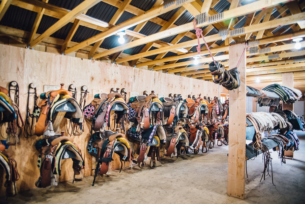 new tack room at Cherokee Park Ranch