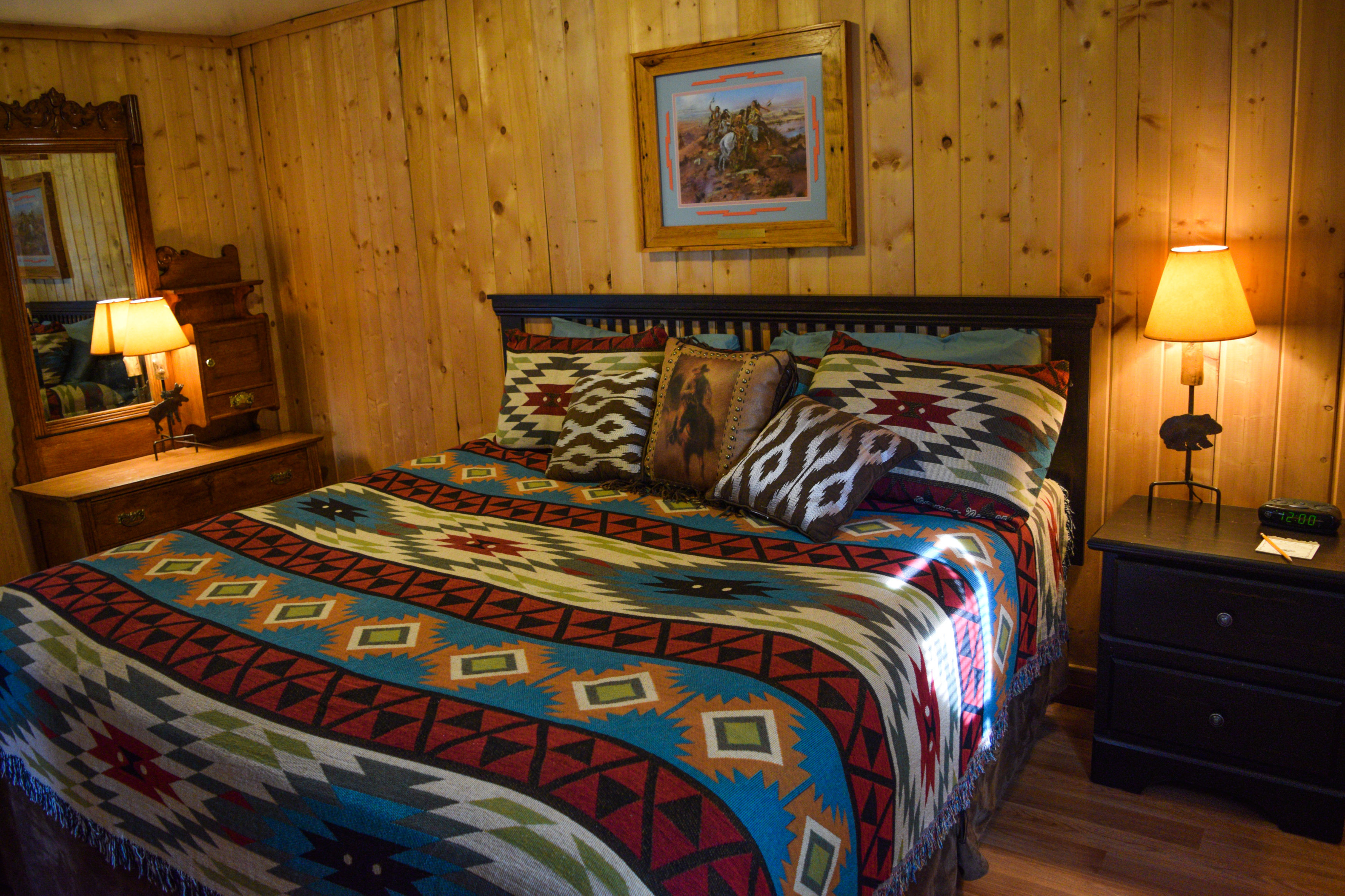 Beaver Cabin Master Bedroom
